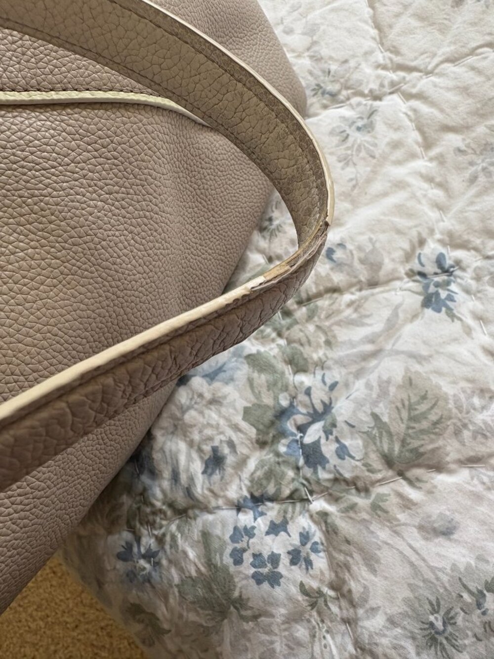 Coach Taupe Leather Shoulder Bag - Picture 10 of 10